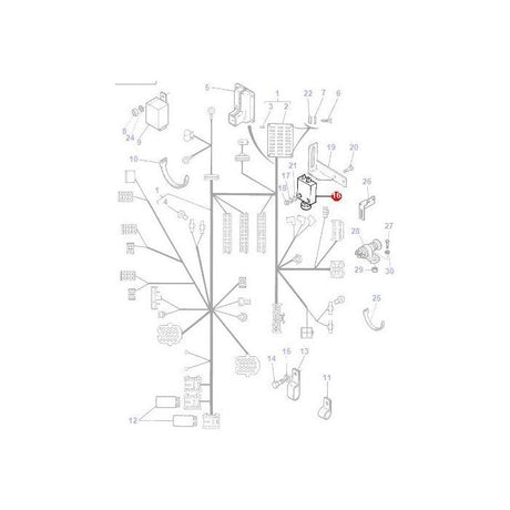 Massey Ferguson - Footbrake Switch - 3613840M2 - Farming Parts