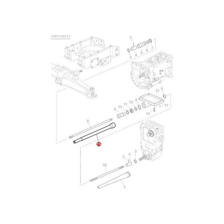 Massey Ferguson - Guard Shaft - 3800306M1 - Farming Parts