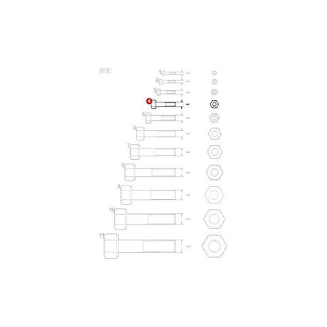 Massey Ferguson - Bolt M8x16 - 339124X1 - Farming Parts