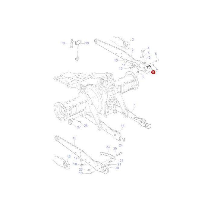 Massey Ferguson - Spring Ball Retaining - 1680329M1 - Farming Parts