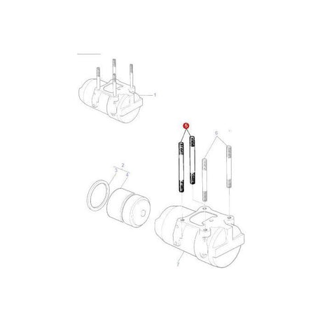 Massey Ferguson - Stud Lift Cylinder - 1667579M2 - Farming Parts