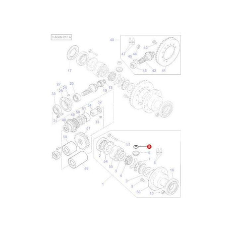 Massey Ferguson - Washer Differential - 3387281M1 - Farming Parts