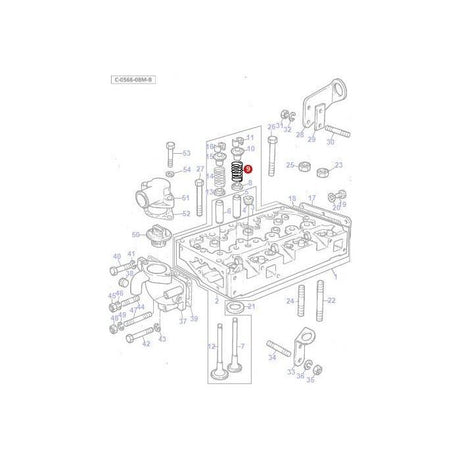 Massey Ferguson - Valve Spring - 731154M1 - Farming Parts