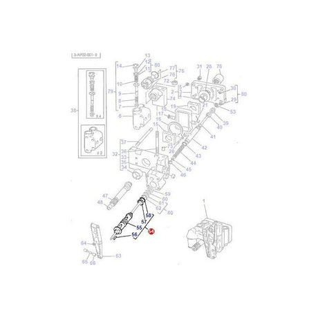 Massey Ferguson - Control Valve - 1681789M91 - Farming Parts