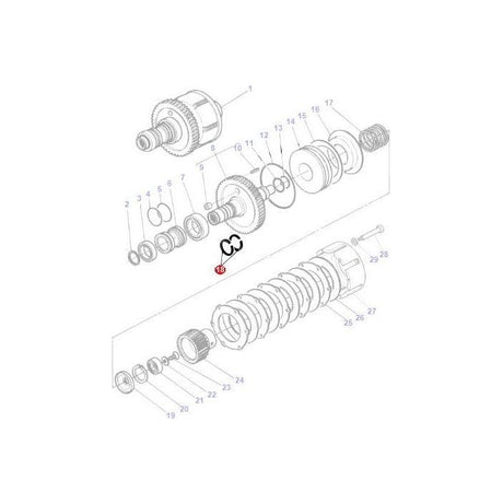 Massey Ferguson - Segment - 3384502M1 - Farming Parts