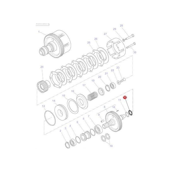 Massey Ferguson - O Ring - 70923989 - Farming Parts