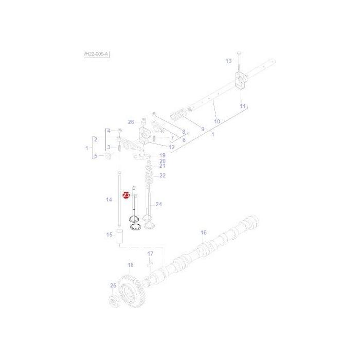 Massey Ferguson - Valve Exhaust - V837069002 - Farming Parts