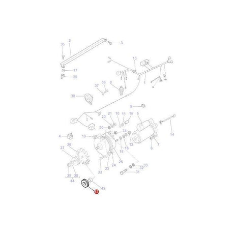 Massey Ferguson - Double Pulley  - 3596448M1 - Farming Parts