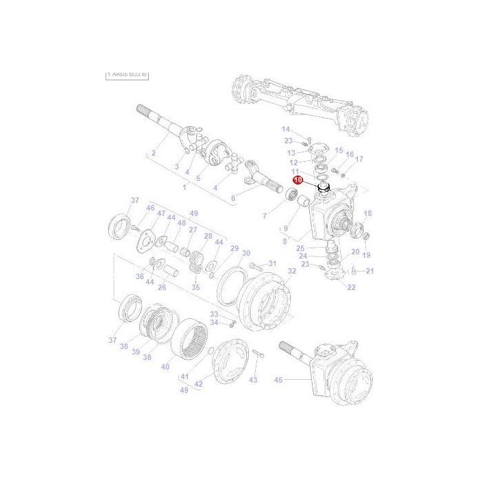 Massey Ferguson - Final Drive Pivot - 3426523M2 - Farming Parts