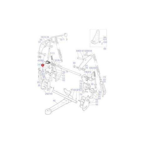 Massey Ferguson - Lever Bracket - 874973M3 - Farming Parts