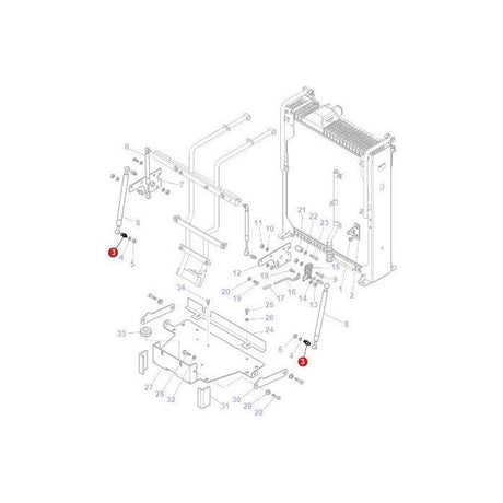 Massey Ferguson - Toggle - 4297403M1 - Farming Parts