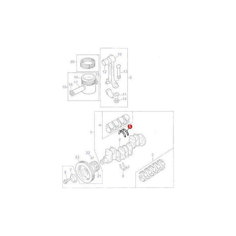 Massey Ferguson - Thrust Washer - 747128M1 - Farming Parts