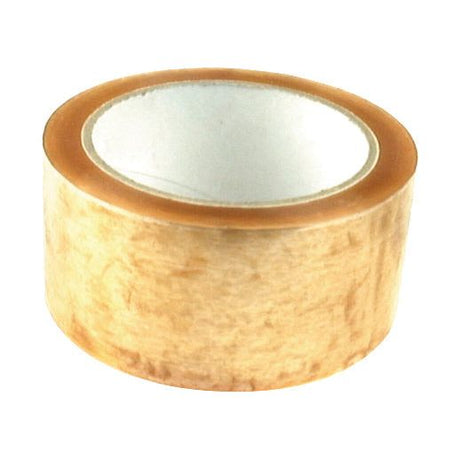 A single roll of Sparex Sealing Tape, measuring 50mm in width and 66m in length, with a brown tint, viewed from an angle.