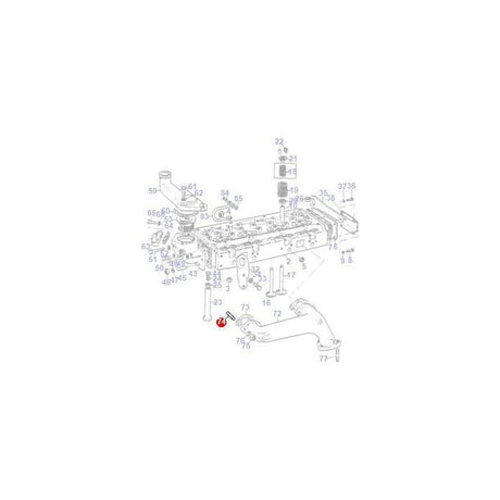 Massey Ferguson - Stud Exhaust Manifold - 731326M1 - Farming Parts