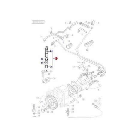 Massey Ferguson - Injector - 3637193M91 - Farming Parts