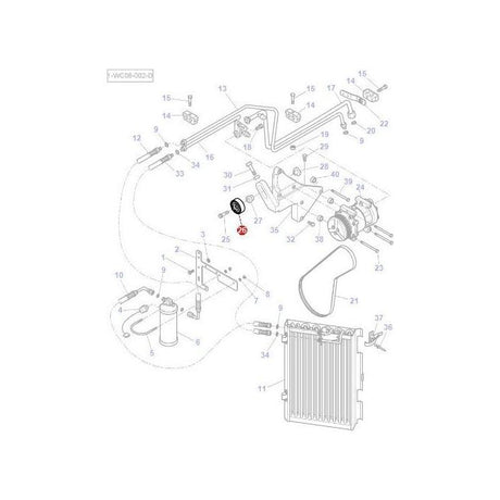 Massey Ferguson - Roller Assy - 4270319M2 - Farming Parts