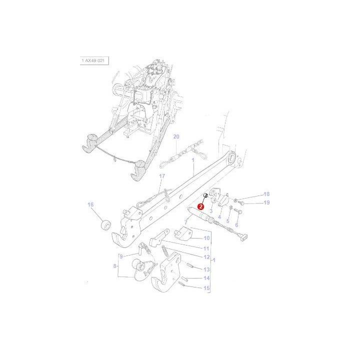 Massey Ferguson - Bush Locking Plate - 3384183M2 - Farming Parts