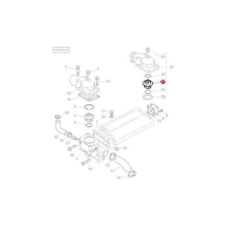 Massey Ferguson - Thermostat - 4224639M1 - Farming Parts