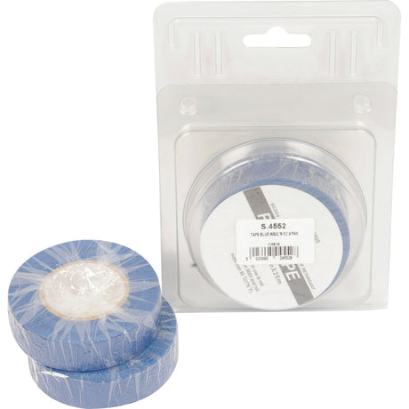 Two rolls of blue Insulation Tape from the Sparex Agripak series, each 19mm wide and 20m long. One roll is in plastic packaging while the other has been removed, with clear wrap around each roll. The product number for these high-quality, durable tapes is S.4552.