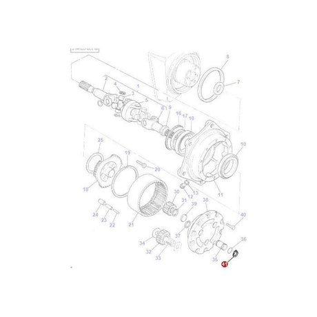 Massey Ferguson - Retaining Ring - 6241193M1 - Farming Parts