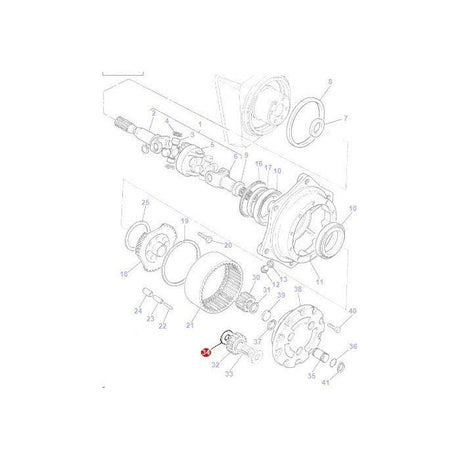 Massey Ferguson - Thrust Plate - 3427431M1 - Farming Parts