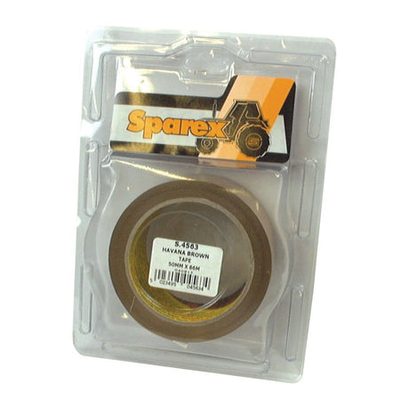 A packaged roll of Havana Tape from Sparex, model S.4563, features specifications indicating a width of 50mm and a length of 66m.