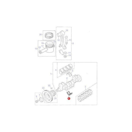 Massey Ferguson - Thrust Washer - 747129M1 - Farming Parts