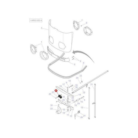 Massey Ferguson - Latch - 4284519M1 - Farming Parts