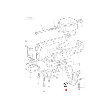 Massey Ferguson - Bush Axle Support - 3387823M1 - Farming Parts