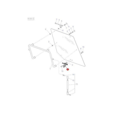 Massey Ferguson - Latch Rear Window - 3804697M1 - Farming Parts