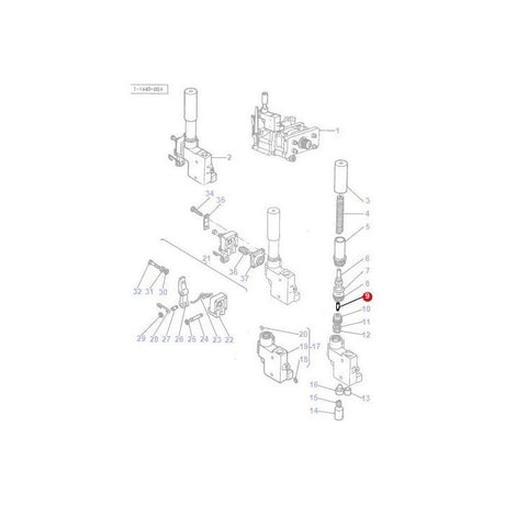 Massey Ferguson - Bullet Pressure Control - 1677417M2 - Farming Parts