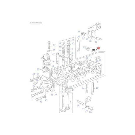 Massey Ferguson - Nut Cylinder Head - 1476263X1 - Farming Parts