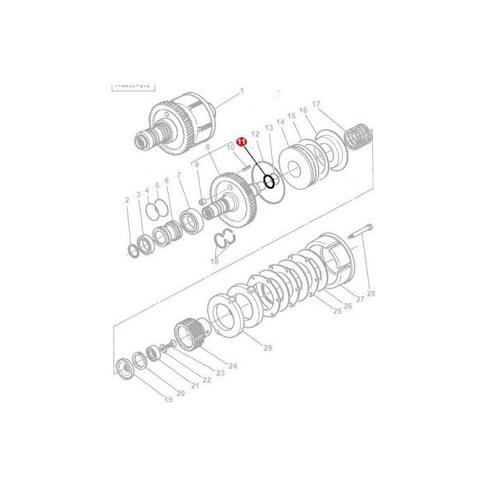 Massey Ferguson - Gasket - 3582934M1 - Farming Parts