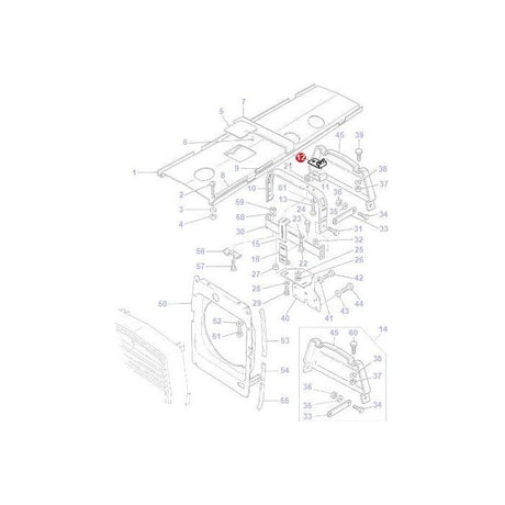 Massey Ferguson - Bracket - 1694914M3 - Farming Parts