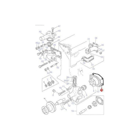 Massey Ferguson - Backplate - 3637335M1 - Farming Parts