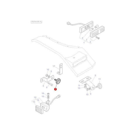 Massey Ferguson - Reflector - 1678390M2 - Farming Parts