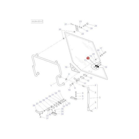 Massey Ferguson - Plate Window Mechanism - 3619603M1 - Farming Parts