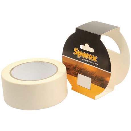 A roll of 50mm x 50m masking tape next to its packaging, marked with the Sparex Part No. S.4668 and the brand name "Sparex".