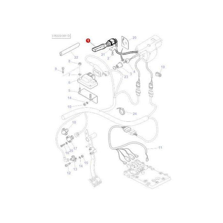 Massey Ferguson - Power Shuttle Lever - 3812630M92 - Farming Parts