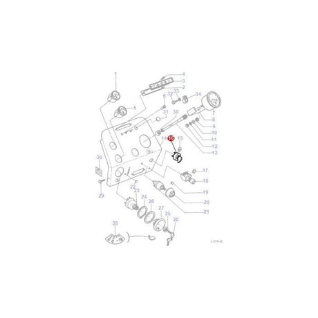 Massey Ferguson - Indicator Switch - 881670M1 - Farming Parts