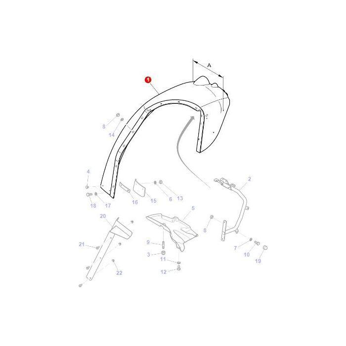 Massey Ferguson - Fender L/H - 3786907M3 - Farming Parts