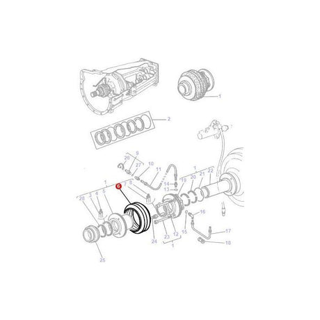 Massey Ferguson - Bellow Clutch Cylinder - 3382777M1 - Farming Parts