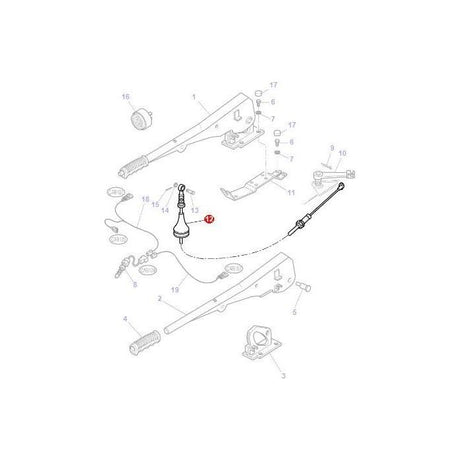 Massey Ferguson - Handbrake Cable - 3778581M2 - Farming Parts