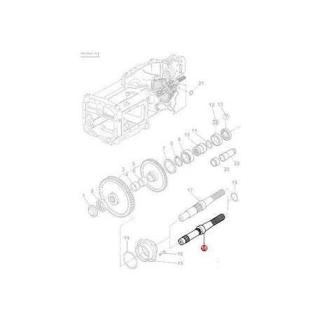 Massey Ferguson - PTO Shaft 540rpm - 3382073M9 - Farming Parts