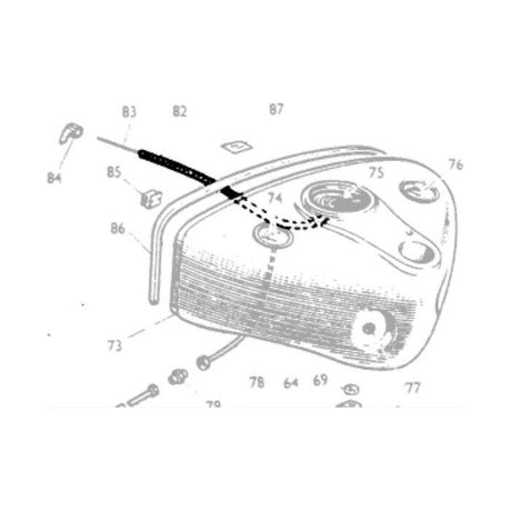 Massey Ferguson - Tacho Drive Cable - 890232M91 - Farming Parts