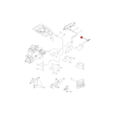 Massey Ferguson - Connection - 4224984M1 - Farming Parts