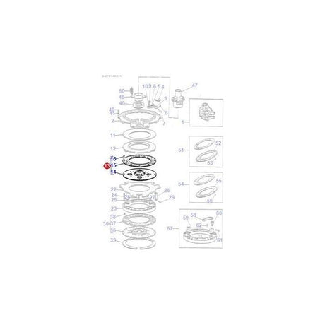 Massey Ferguson - Plate PTO 9 - 3620411M91 - Farming Parts