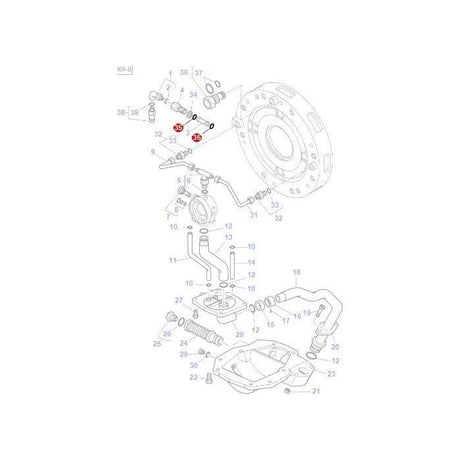 Massey Ferguson - O Ring Wet Clutch - 3004938X1 - 401928X1 - Farming Parts