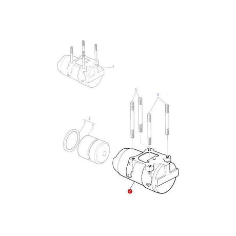 Massey Ferguson - Cylinder Lift Arms - 1671082M1 - Farming Parts