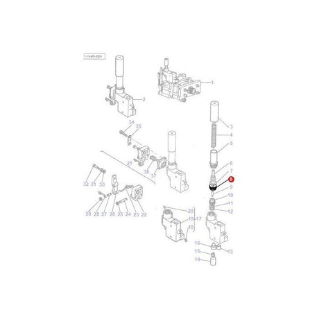 Massey Ferguson - Guide Pressure Control - 1867421M2 - Farming Parts